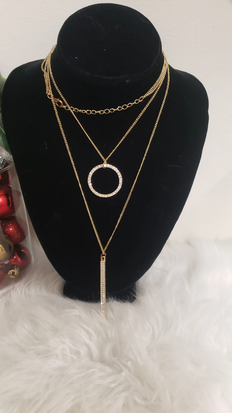 Like New Women's Layered Neclace With Set - photo 2
