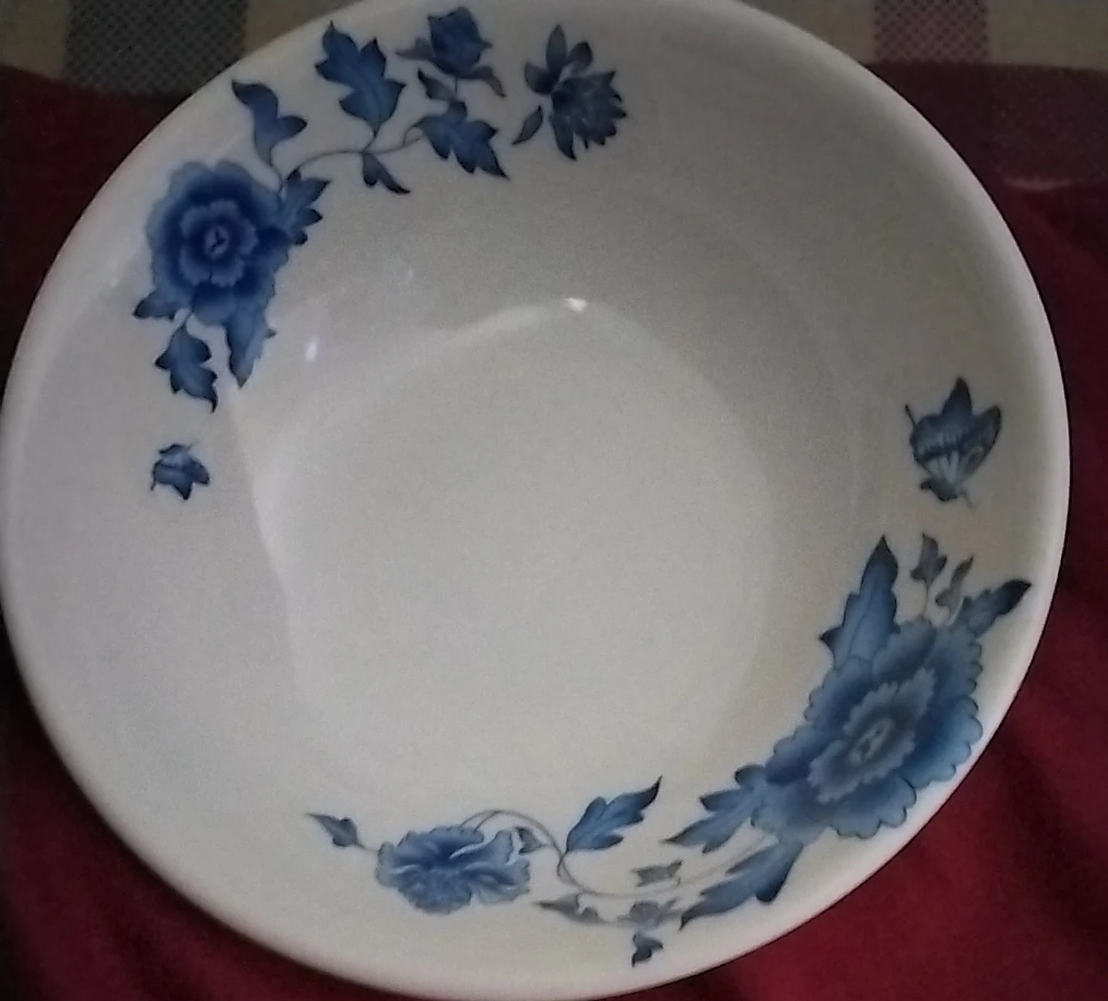 Blue Floral Ceramic Bowl 🥕