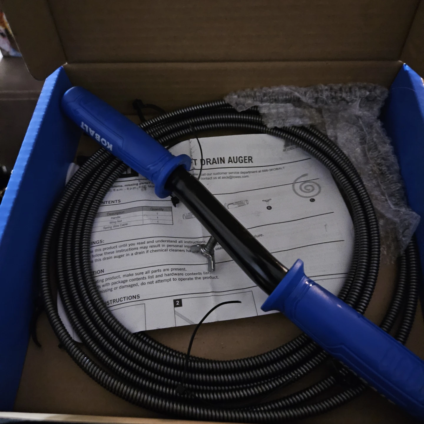 Kobalt 15-ft Drain Auger - photo 2