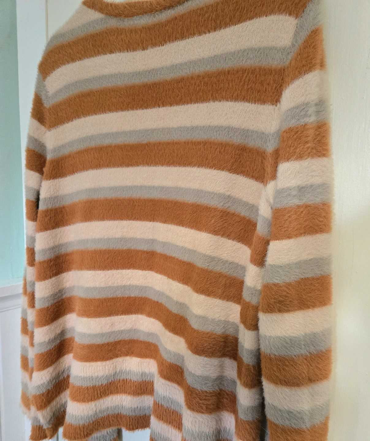 Women's Striped Cardigan Sweater - photo 4