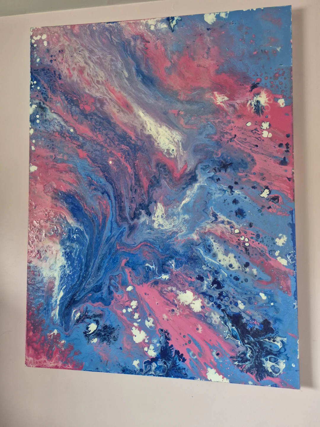 Abstract Pour Painting