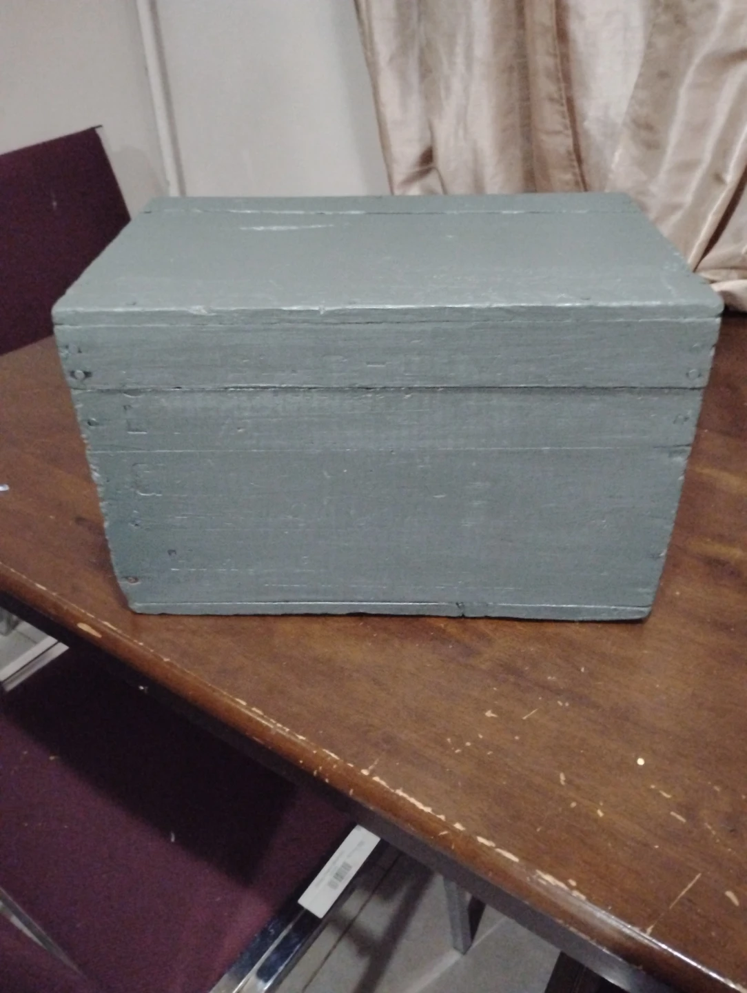 Vintage Wooden Storage Box with Dividers - photo 4