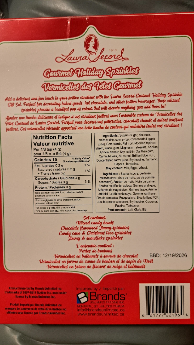 Laura Secord Gourmet Holiday Sprinkles Set - photo 2