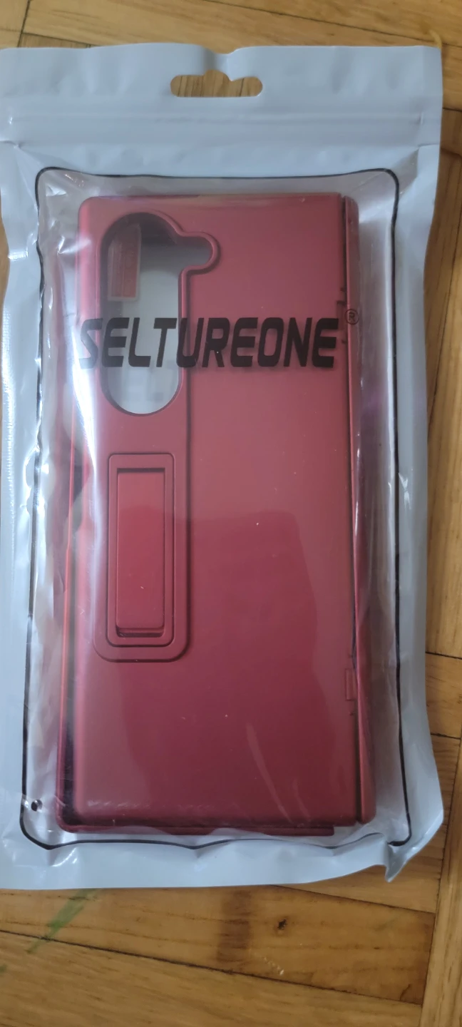 SELTUREONE Red Kickstand Phone Case for Samsung Galaxy Z Fold 5