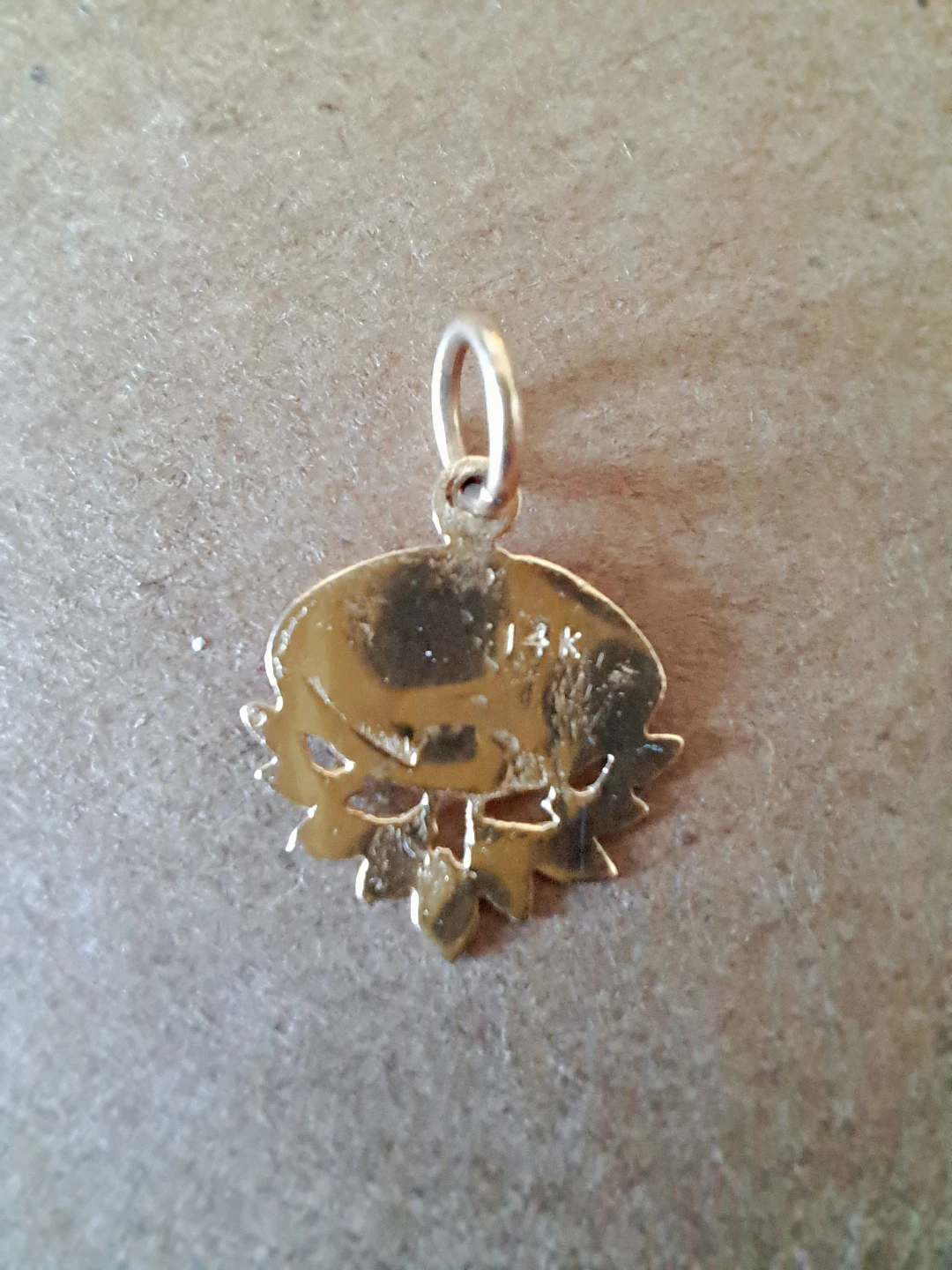 14k Gold Football Charm Pendant - photo 4