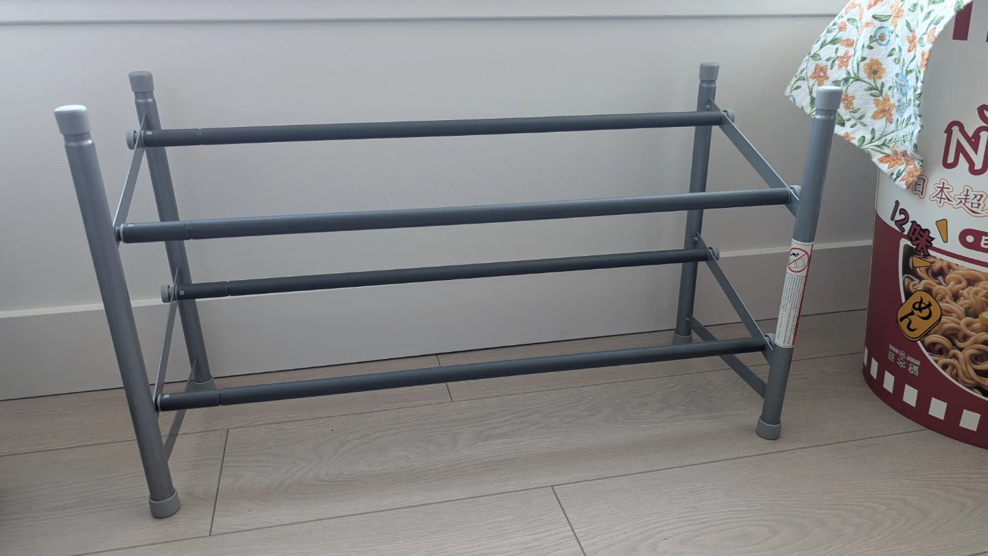 Extendable 2-Tier Shoe Rack