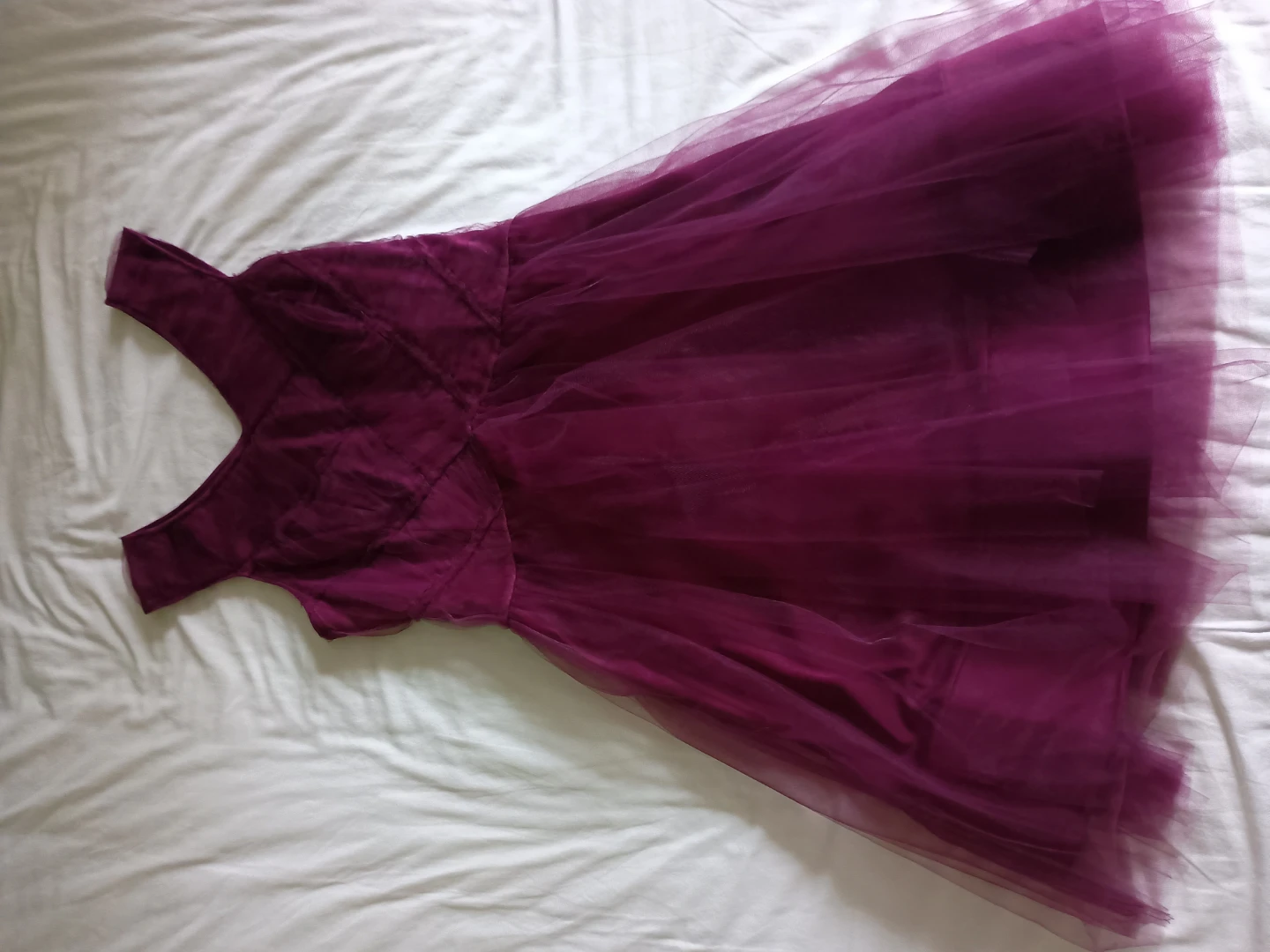 Purple tulle dress