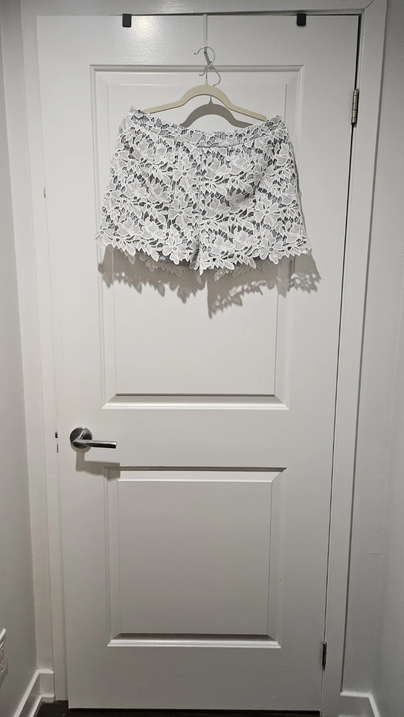 ADIVA Striped Lace Shorts, Size Medium - photo 5