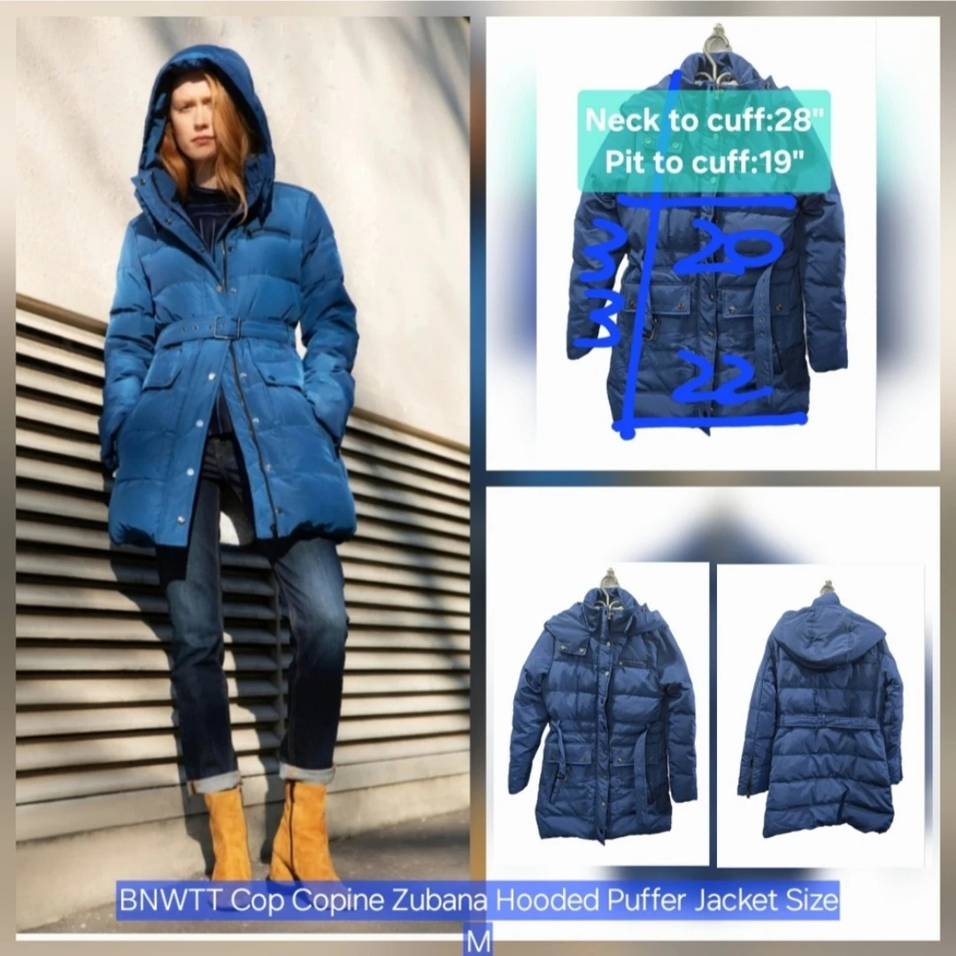 BNWT Cop Copine Zubana Hooded Puffer Jacket Size M