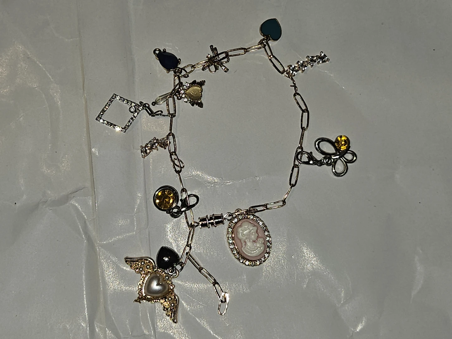 Charm Bracelet with Cameo and Angel - photo 3