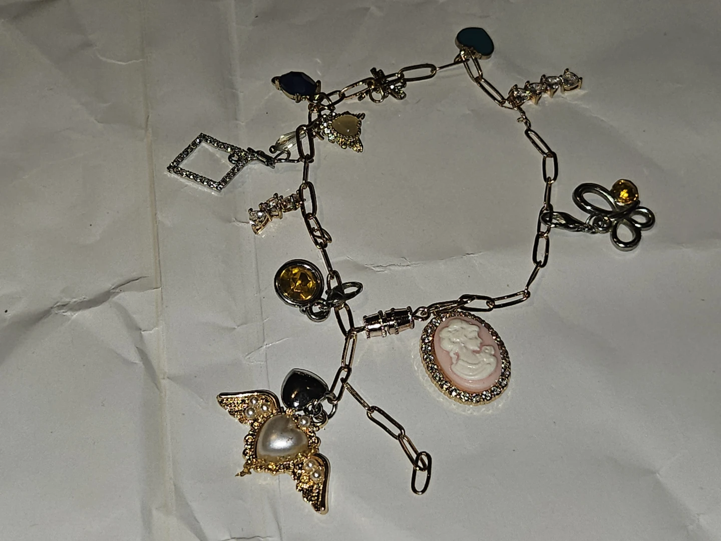 Charm Bracelet with Cameo and Angel - photo 4