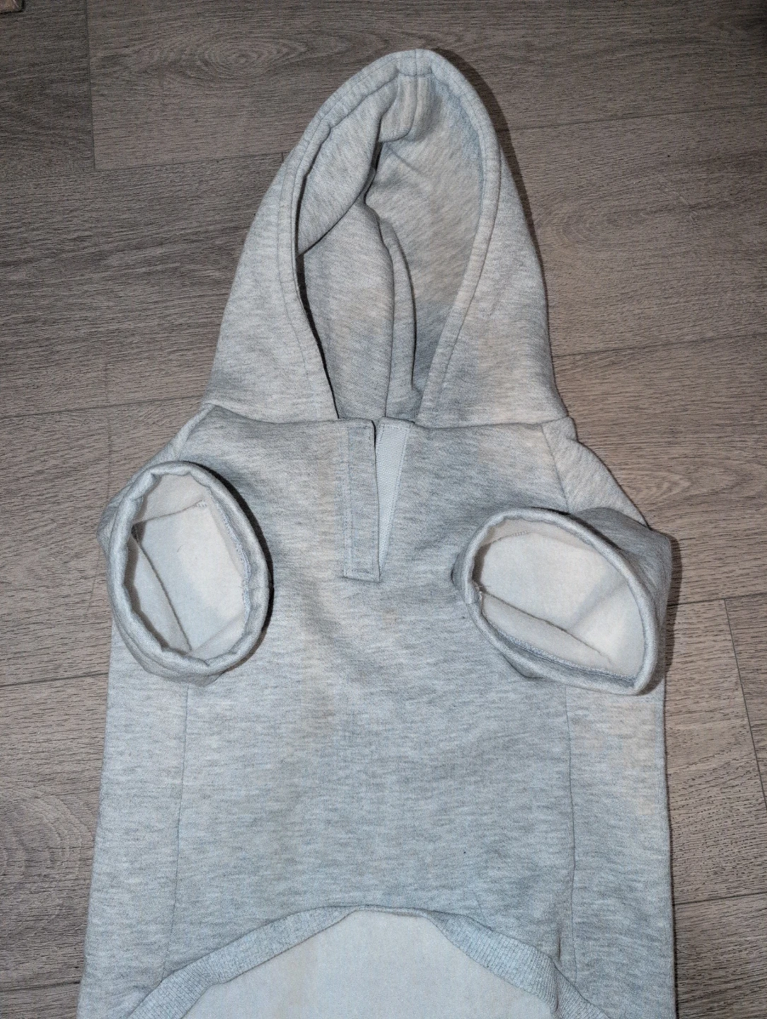 Grey Dog Hoodie with Canadian Flag Heart & "EH?" - photo 4
