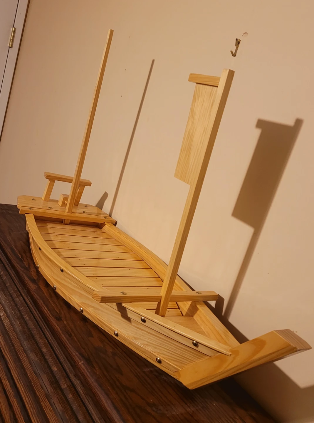 35" Wooden Sushi Serving Boat - photo 5