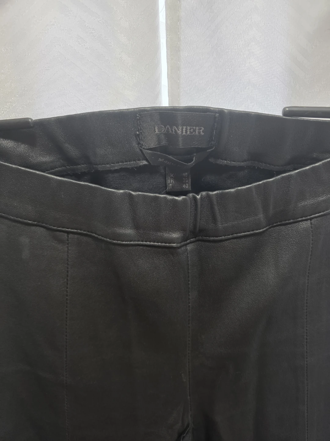 DANIER Leather Pants - Black, Size 6 - photo 2