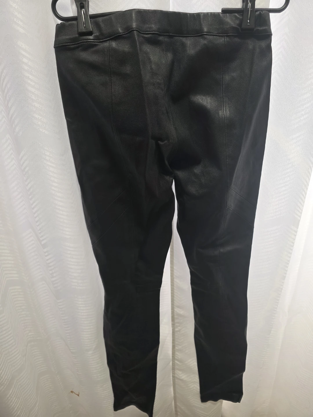 DANIER Leather Pants - Black, Size 6 - photo 4