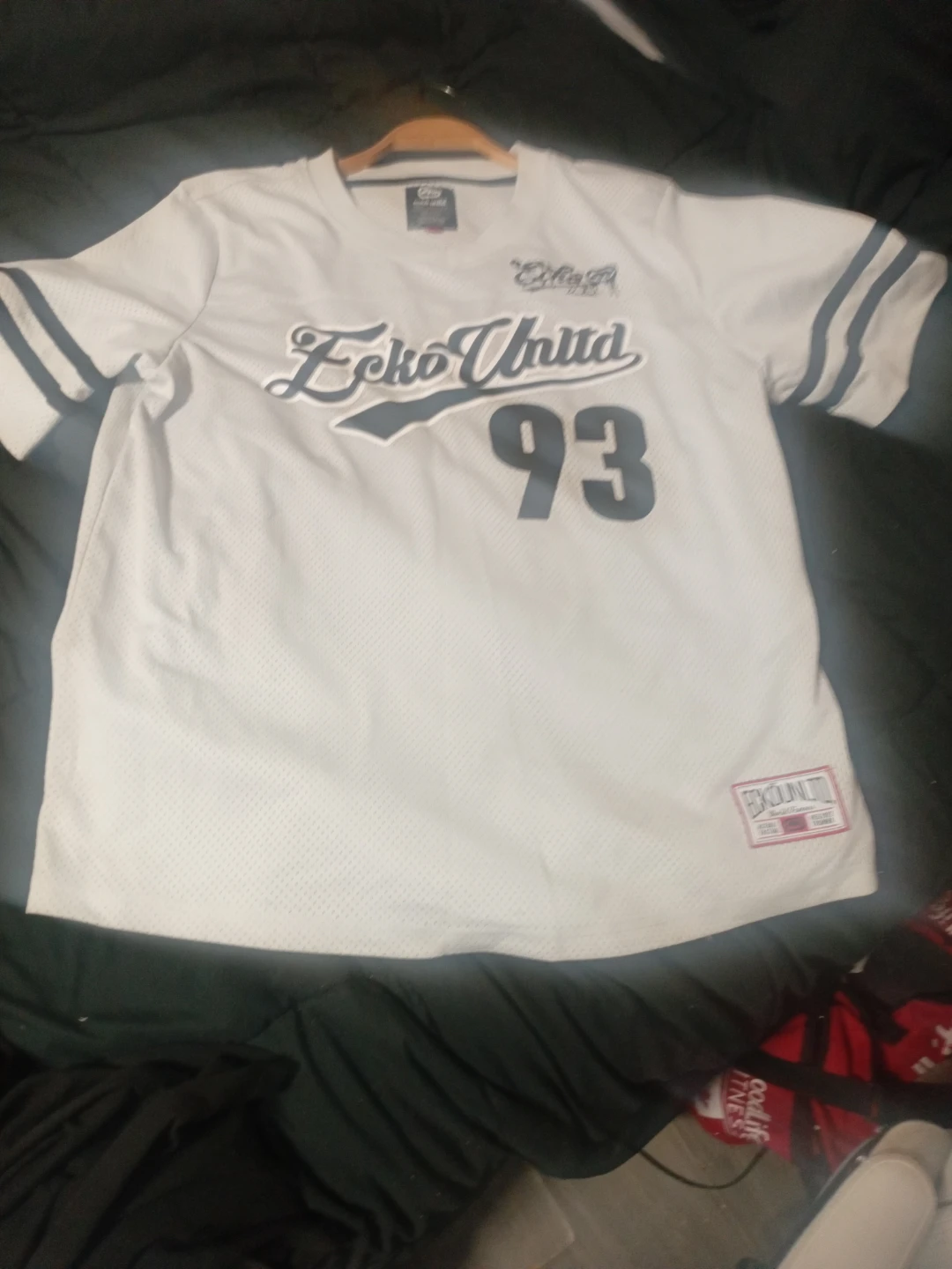 Ecko Unltd. "93" Jersey T-Shirt - White, Size L/G