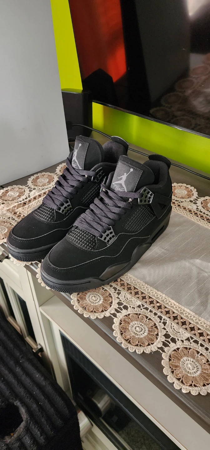 Air Jordan 4 Retro Black Cat Men's Shoes