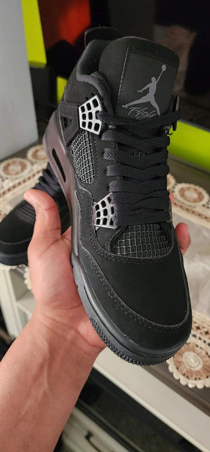 Air Jordan 4 Retro Black Cat Men's Shoes - photo 2