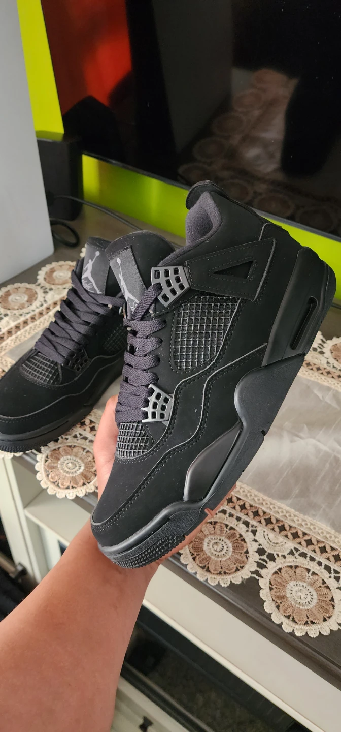 Air Jordan 4 Retro Black Cat Men's Shoes - photo 3