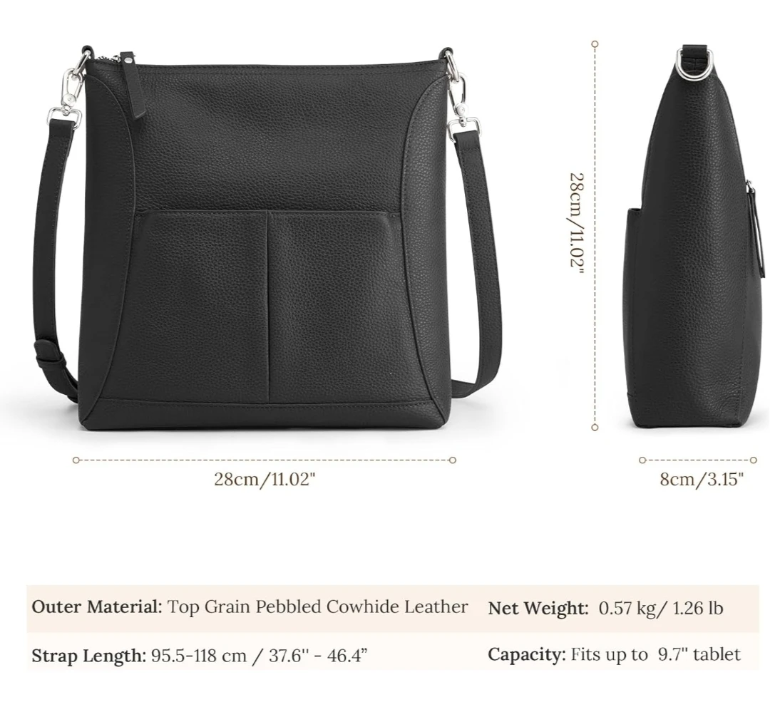 Leather Crossbody Bag for women 🌱 - photo 5