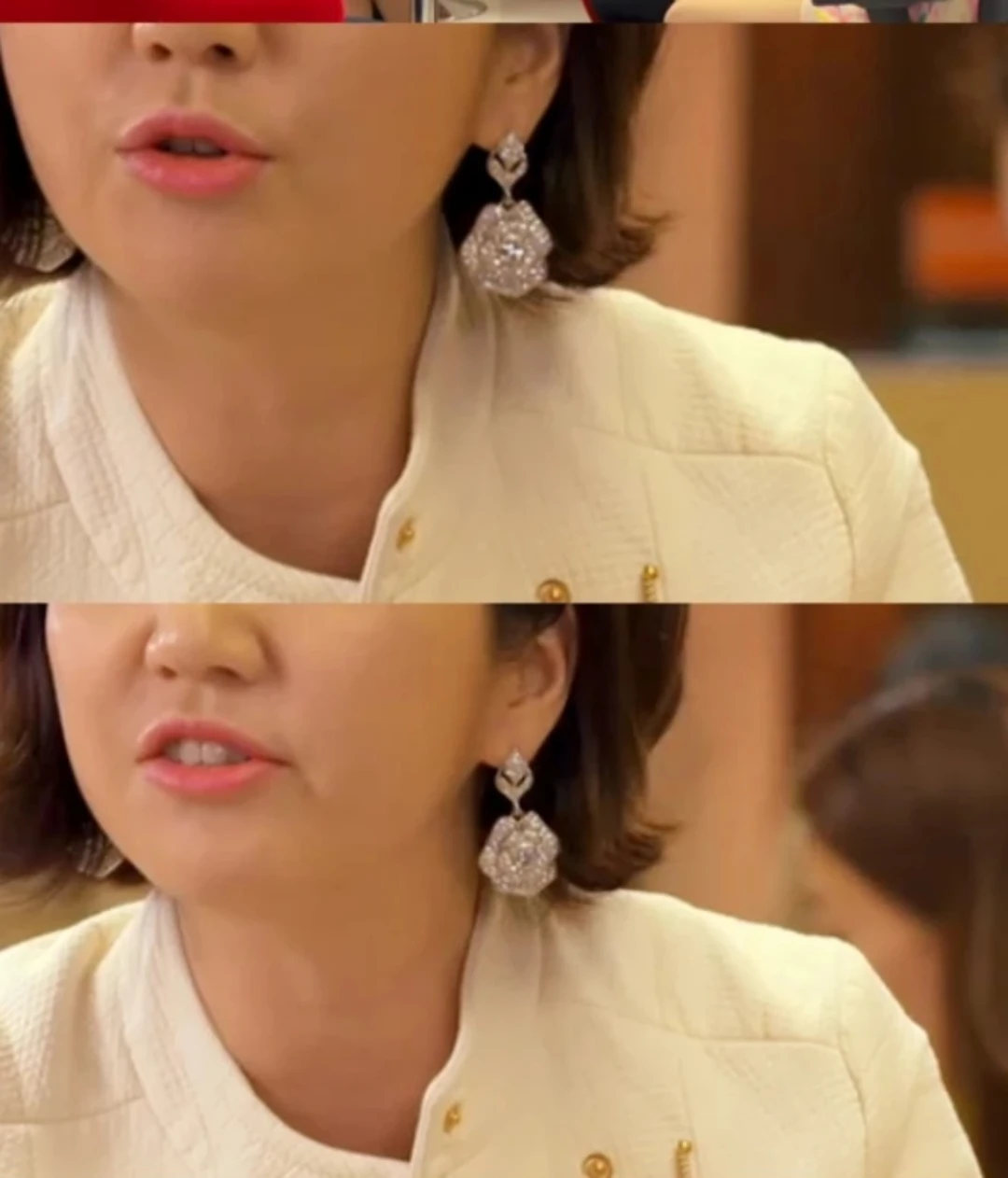 Sparkly Flower Dangle Earrings - photo 4