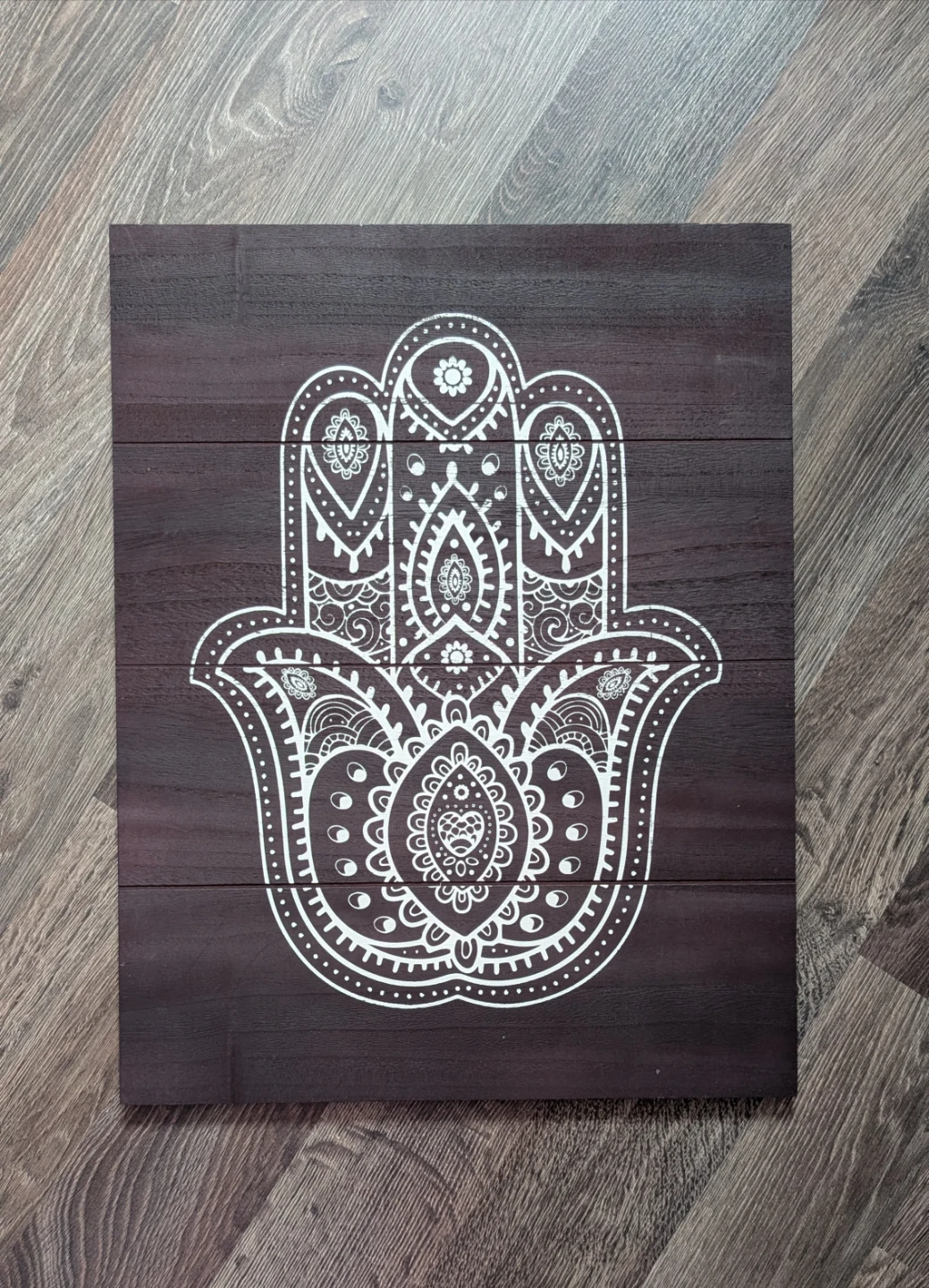 Hamsa Hand Wooden Wall Art Decor