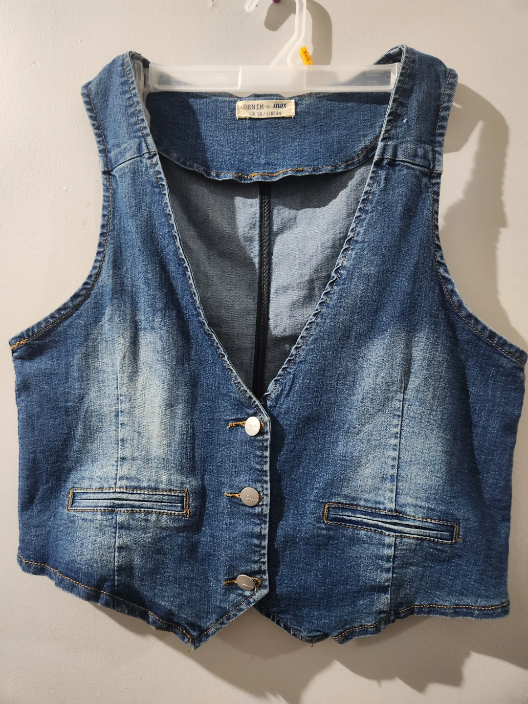 DENIM by max Blue Denim Vest - UK 18 / EUR 44 - photo 2