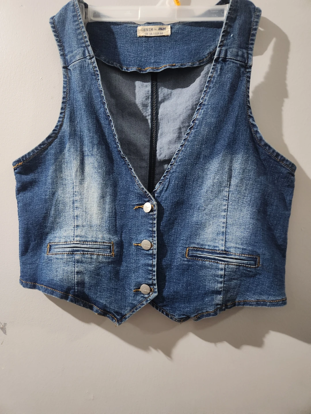 DENIM by max Blue Denim Vest - UK 18 / EUR 44 - photo 4