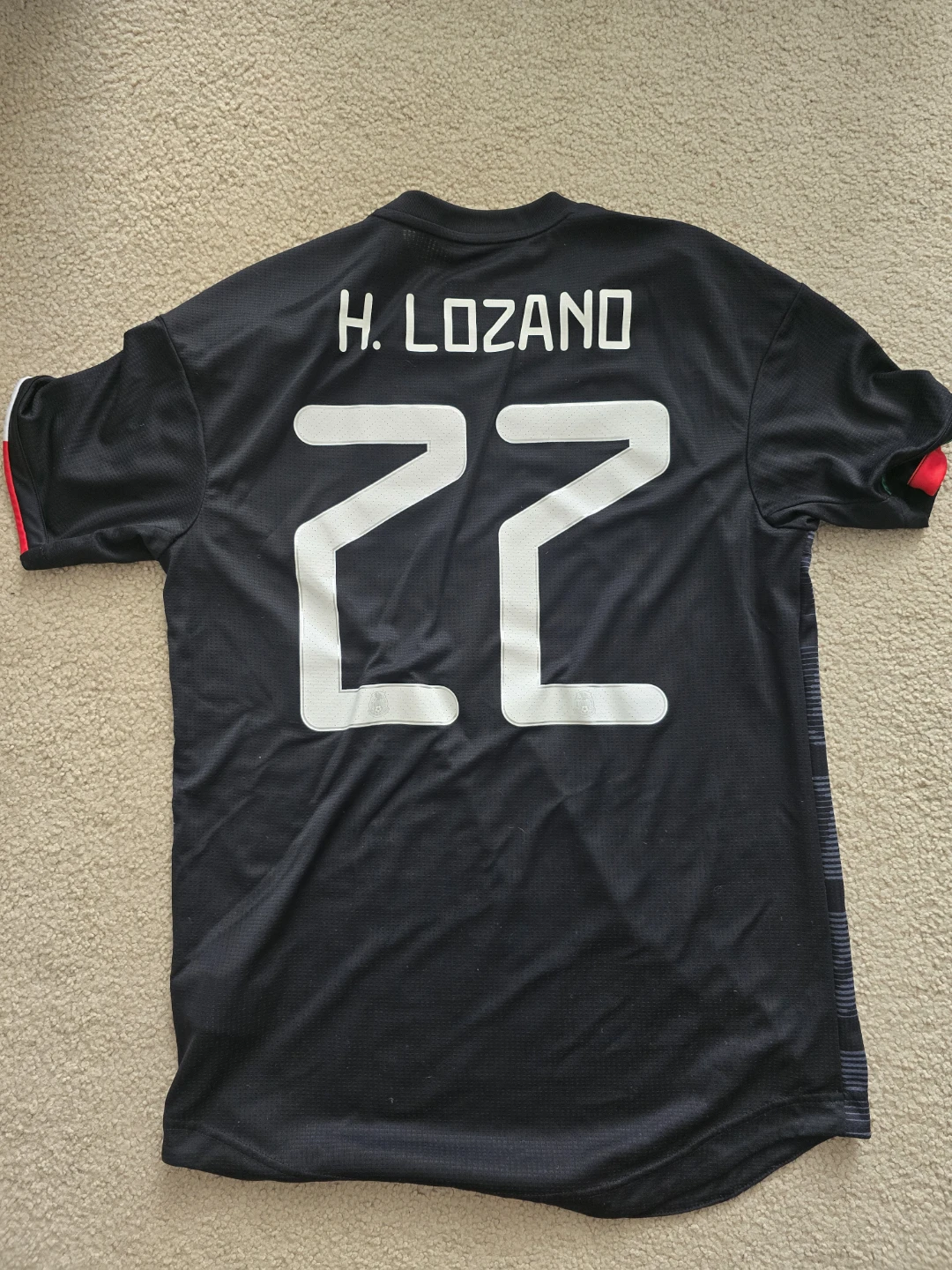 Mexico National Team Soccer Jersey H. Lozano #22 Size M - photo 2
