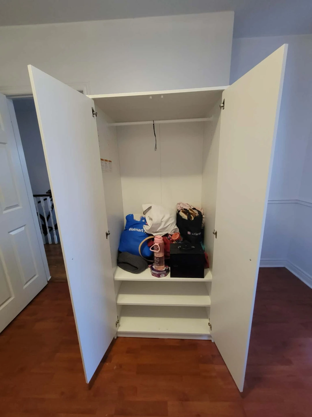 White Double Door Wardrobe - photo 2