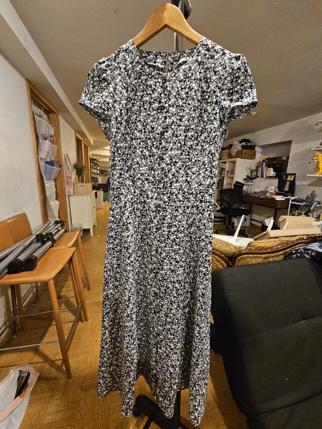 Commense Floral Print Midi Dress - XS