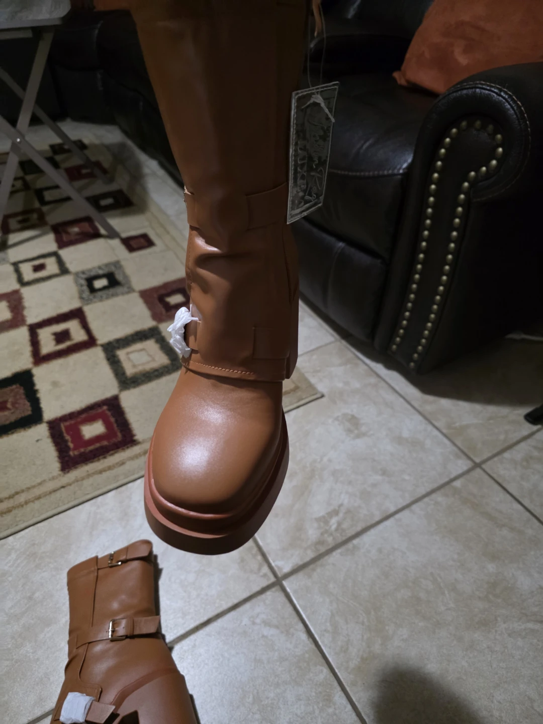 London Rag Luxe Brown Chunky Platform  Boots - photo 3