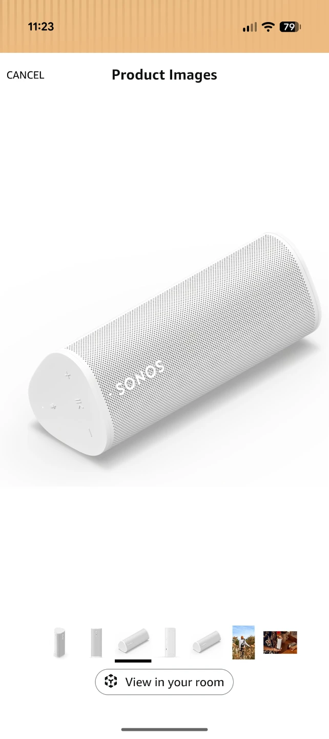 Sonos Roam SL Portable Wireless Speaker - White - photo 3