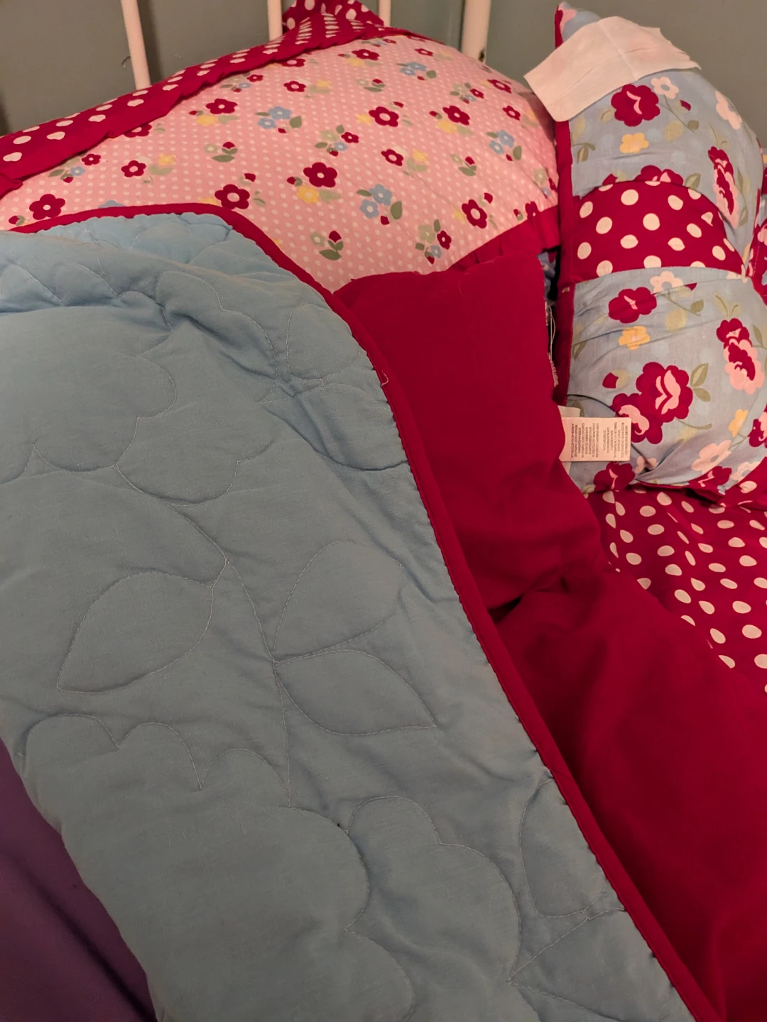 Children's Bedding Set - Floral & Polka Dot - photo 3