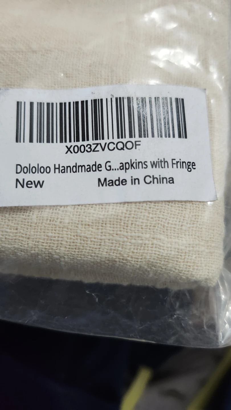 Dololoo Gauze Napkins with Fringe - photo 4