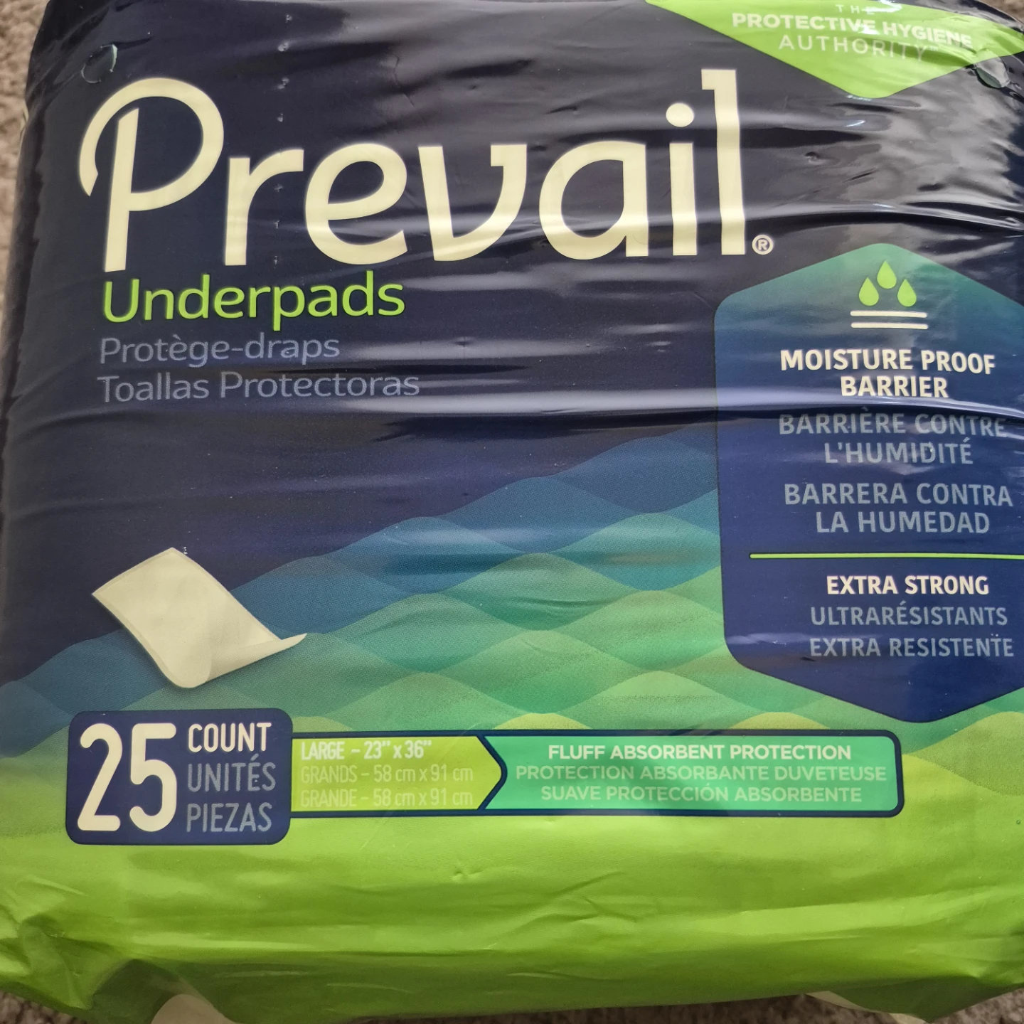 Prevail Underpads Large - 25 Count