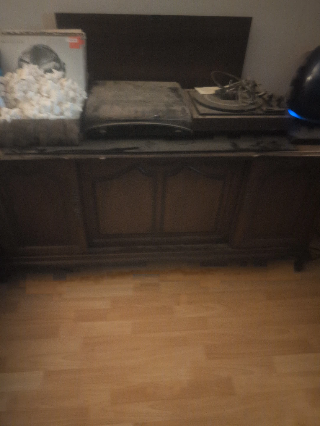 Vintage Record Player Cabinet