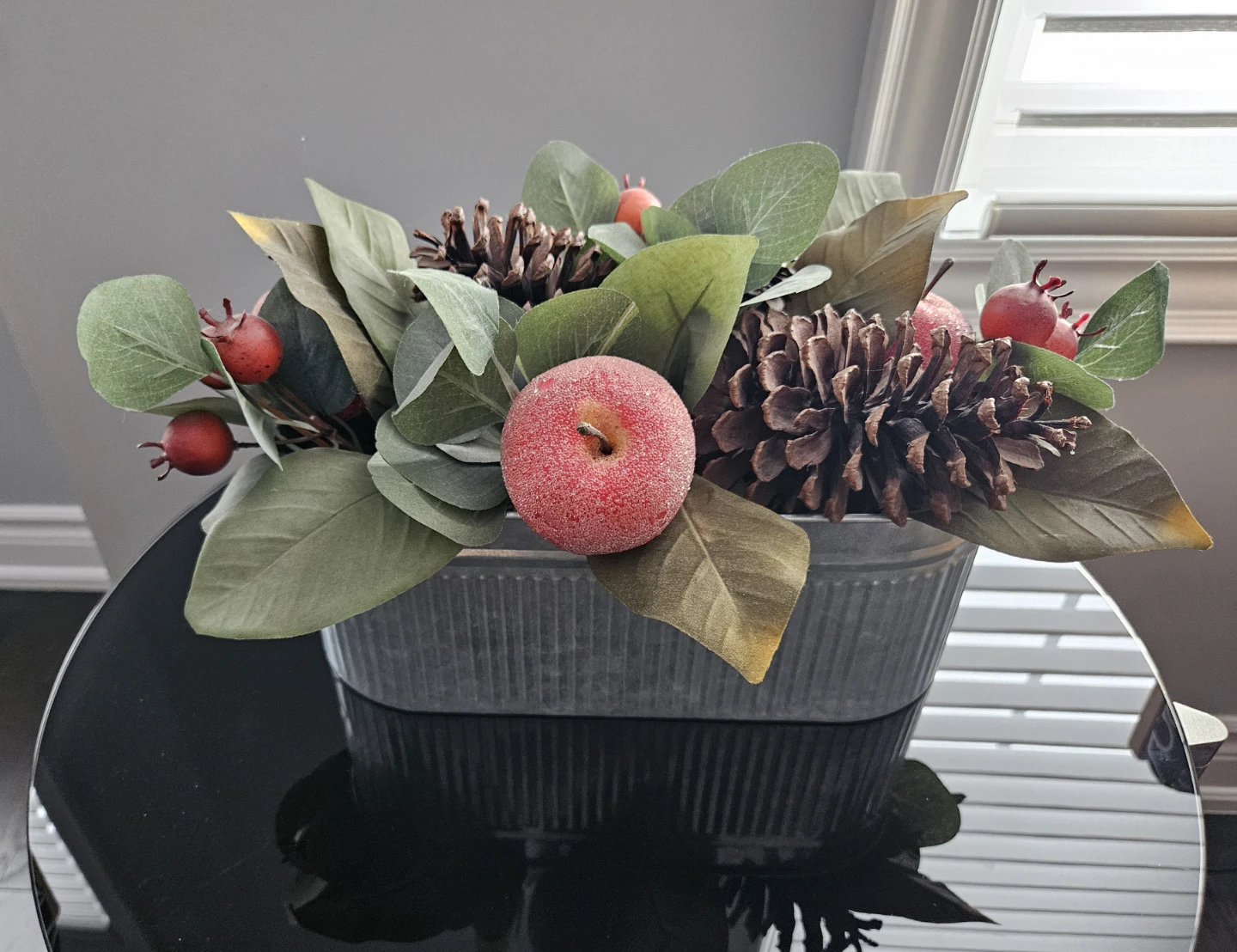 Apple & Pinecone Fall Centerpiece - photo 3