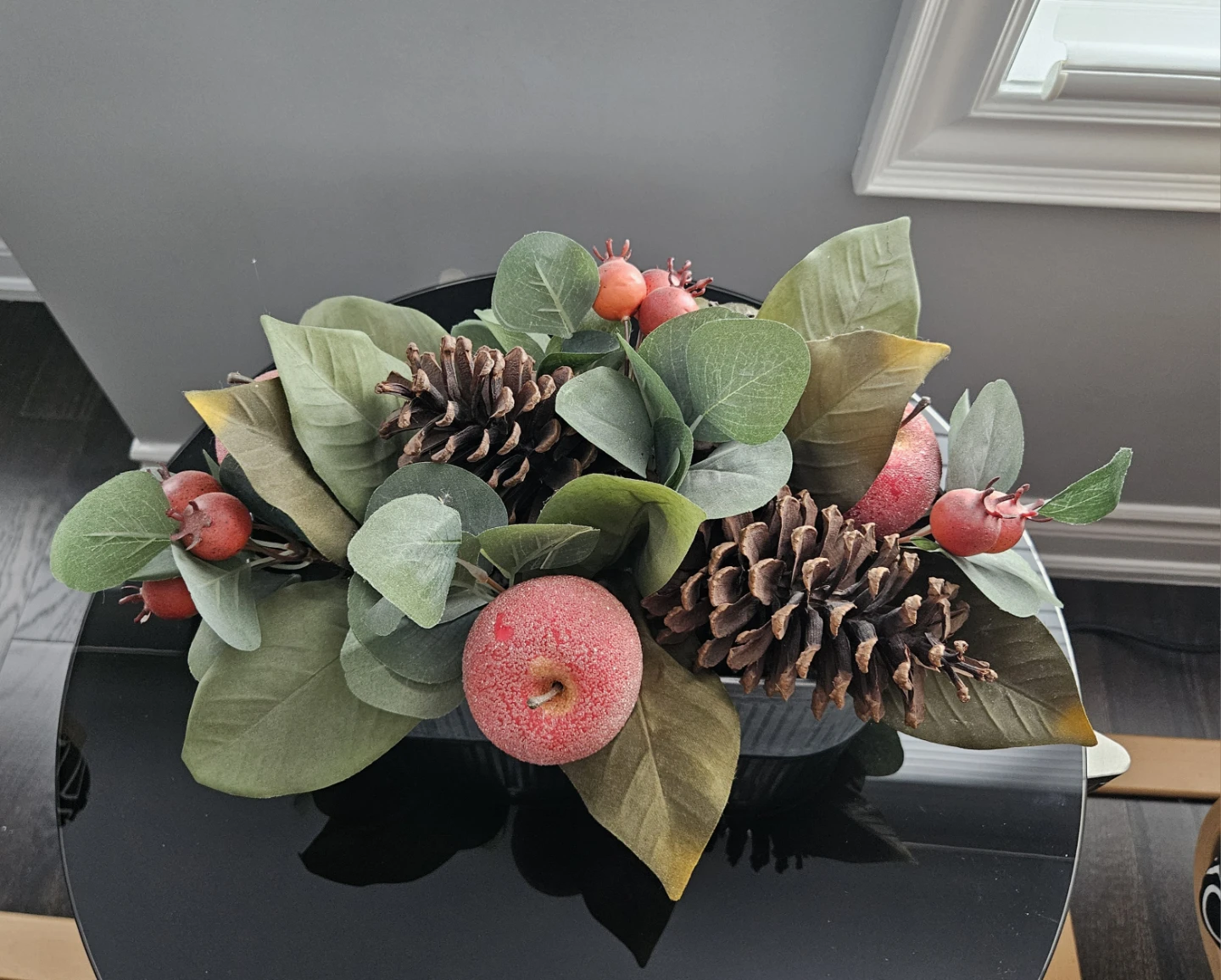 Apple & Pinecone Fall Centerpiece - photo 4