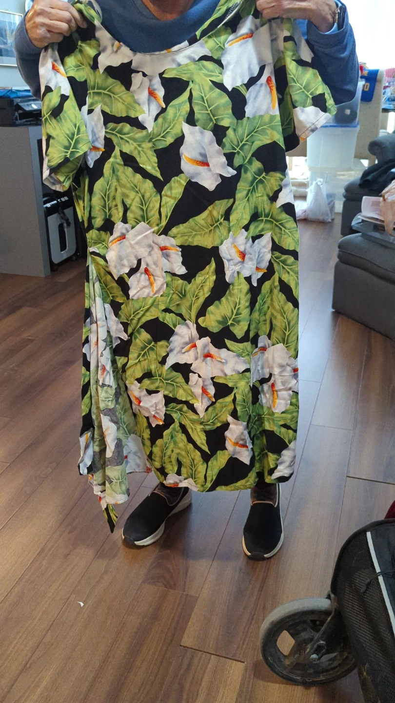 Women's Floral Print  Dress Large