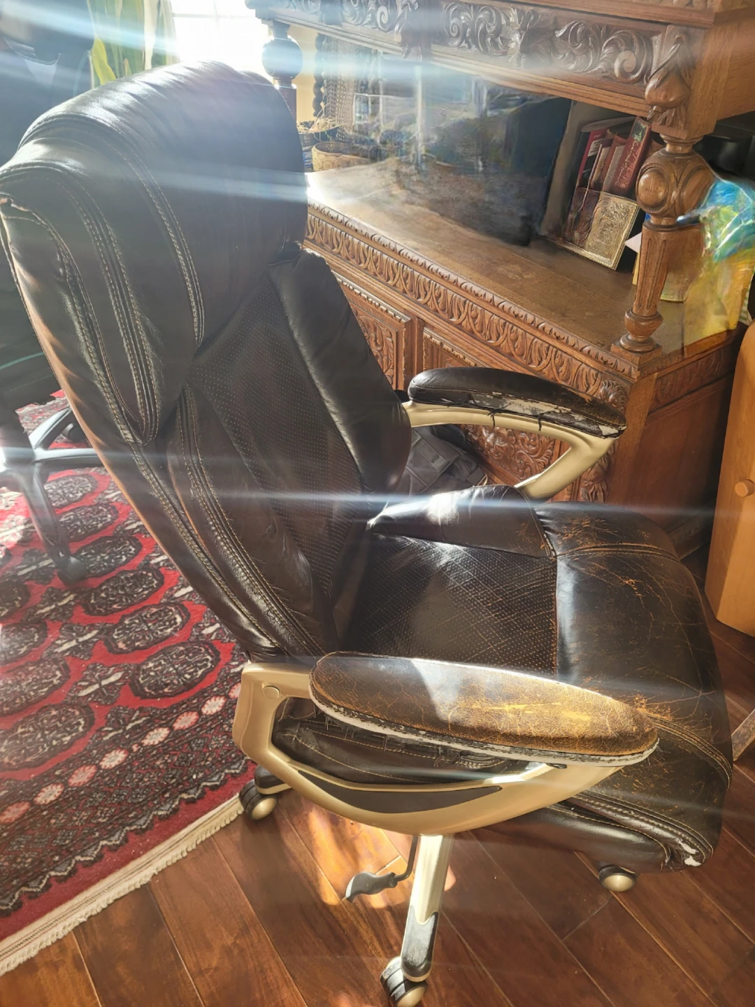 🏆Brown Leather Executive Office Chair🏆 - photo 3