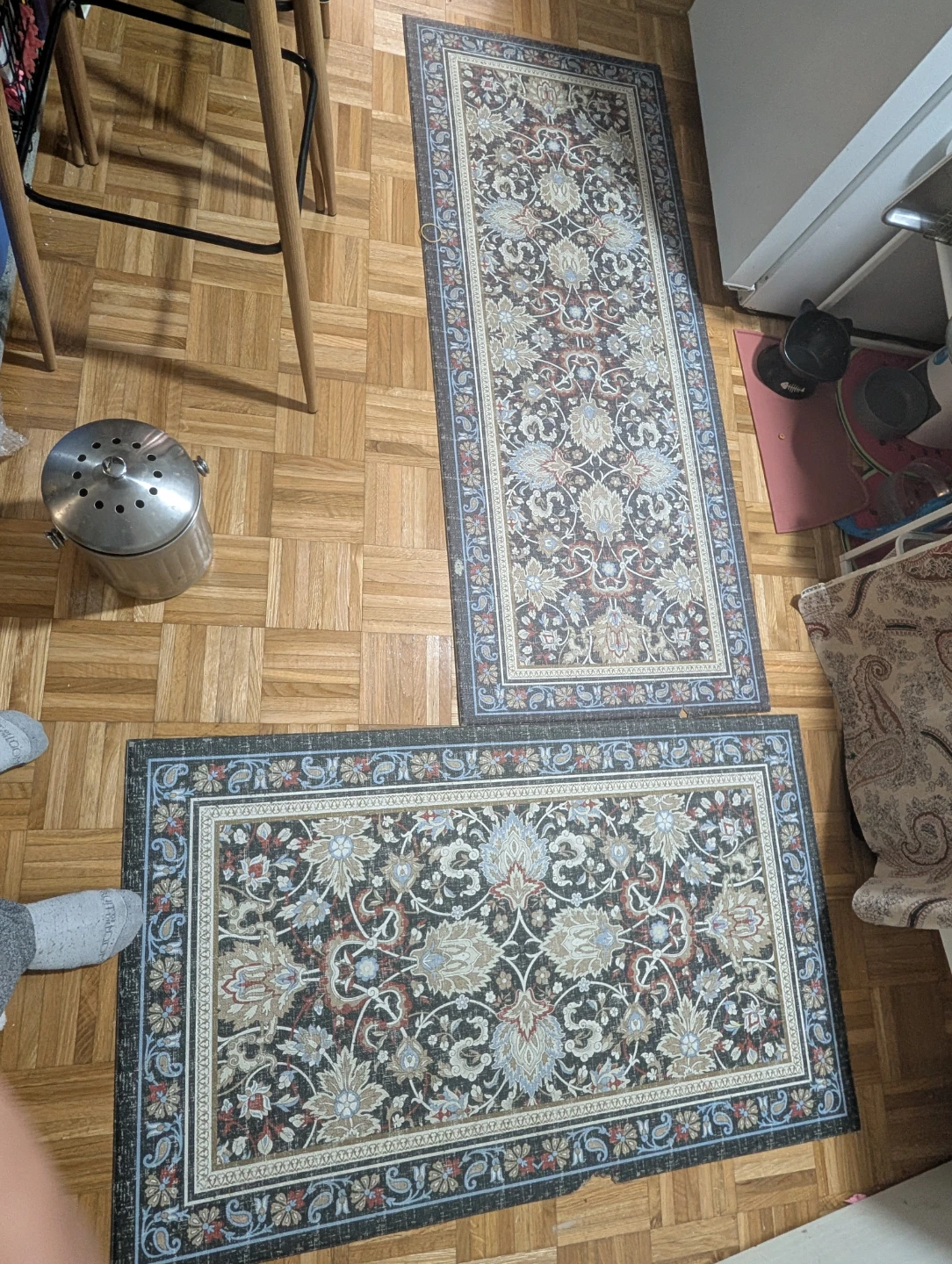 Set of 2 Vintage Style Kitchen Runner Rugs - photo 3