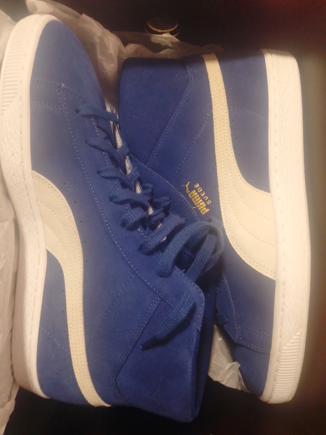 Puma Suede Mid Top Sneakers Blue - photo 2