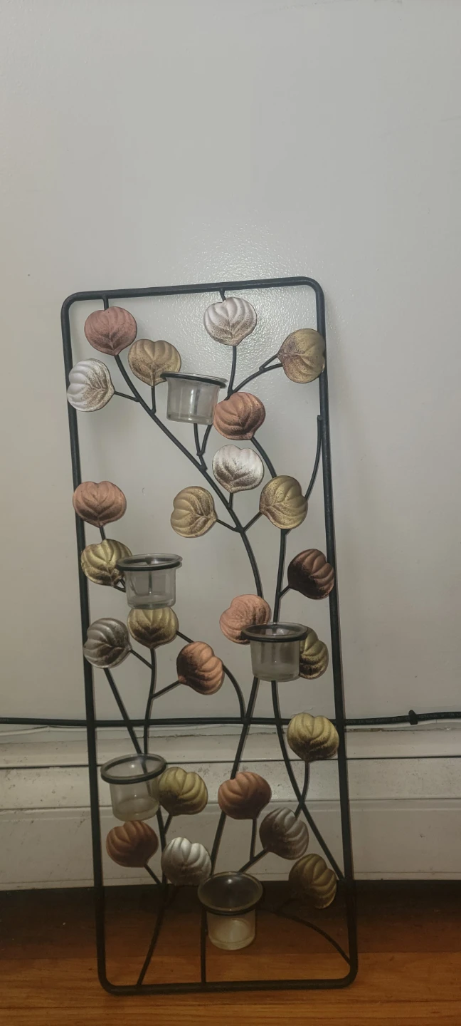 Metal Wall Sconce Tealight Holder Decor