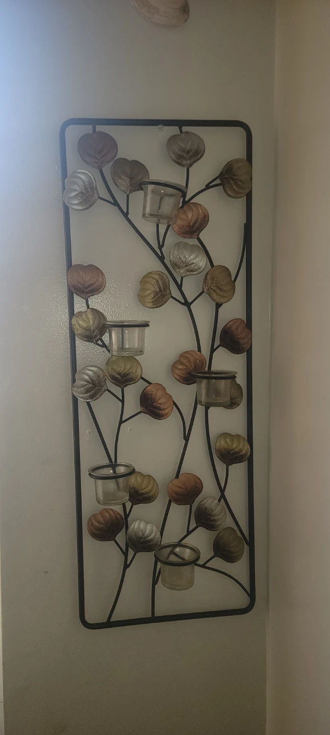 Metal Wall Sconce Tealight Holder Decor - photo 3