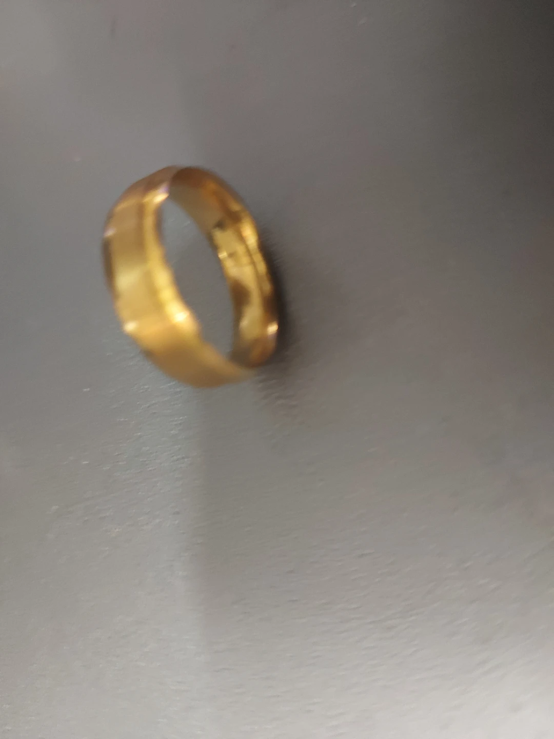 Gold coloured ring