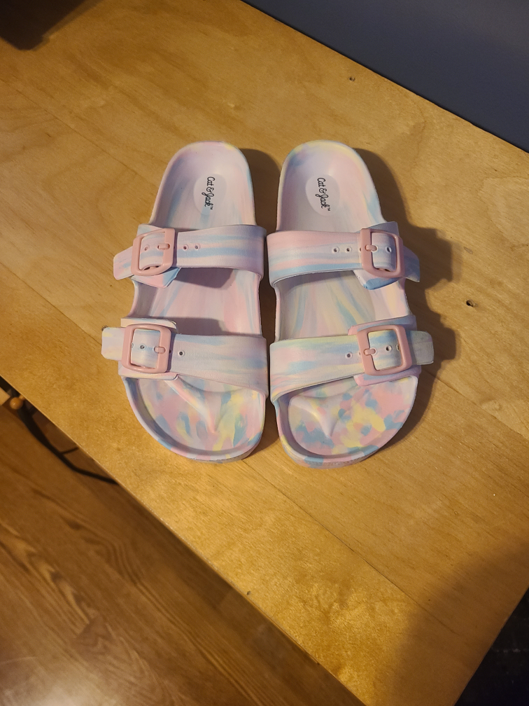 Cat & Jack Tie-Dye Slide Sandals - photo 2
