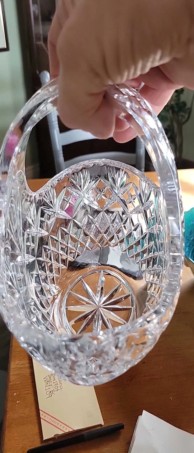 Crystal Glass Basket