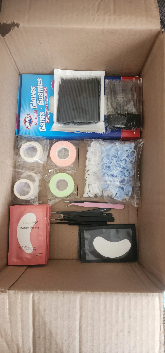 Eyelash Extension Kit with Tools and Supplies