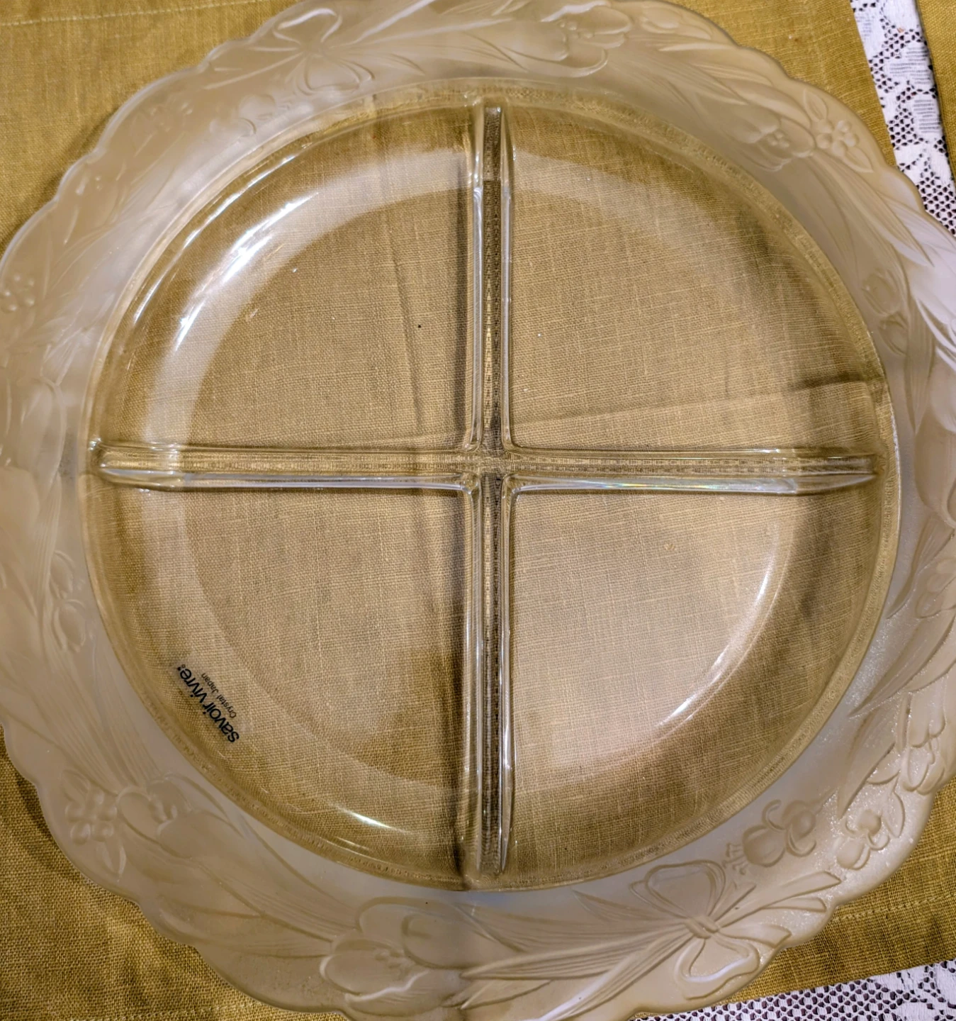 Savora Serving Platter with 4 Sections - photo 2